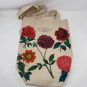 Cavallini & Co. Botanical Flowers Canvas Tote Bag – Vintage Floral Print